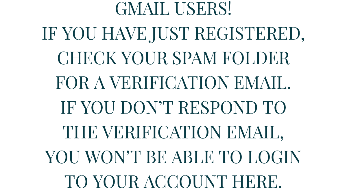 Check your spam folder!